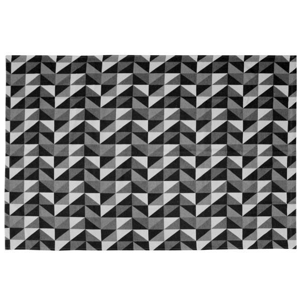 Tapete Dublin para Sala com Antiderrapante 1,32 x 2,00 Preto - 2