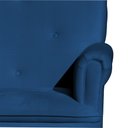Ver imagem 4 de Poltrona Para Quarto Amamentação Com Balanço Suede Estopar Laura Suede Azul Marinho