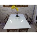 Ver imagem 1 de Adesivo para Envelopar Mesa de Vidro, Cor Branco- DW Decor:1m x 1m