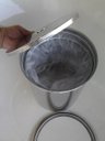 Ver imagem 3 de Lixeira Pia Cozinha Embutir No Granito Em Inox Escovado 8lt 25X30 CM
