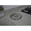 Ver imagem 2 de Lixeira Pia Cozinha Embutir No Granito Em Inox Escovado 8lt 25X30 CM