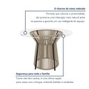 Ver imagem 5 de Conjunto Sala de Jantar Mesa Redonda Tampo de Vidro Valência 120cm com 6 Cadeiras Barcelona