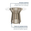 Ver imagem 6 de Conjunto Sala de Jantar Mesa Redonda Tampo de Vidro Valência 120cm com 6 Cadeiras Barcelona