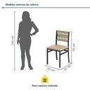 Ver imagem 3 de Conjunto Sala de Jantar Mesa Redonda Tampo de Vidro Valência 120cm com 6 Cadeiras Barcelona