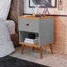 Mesa De Cabeceira Mudo Box Quarto Cama Naty Cinza Nature - 5