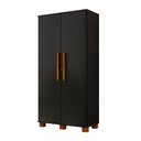 Ver imagem 1 de Armário Multiuso 100% Mdf 2 Portas C/ Chave Dream Preto