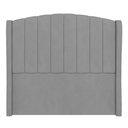 Ver imagem 6 de Cabeceira Casal King Cama Box 195cm Glenda I02 Veludo Cinza - Mpozenato