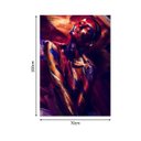Ver imagem 3 de Quadro 100x70cm Mulher Colorida Abstrato Canvas