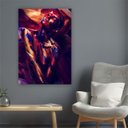 Ver imagem 1 de Quadro 100x70cm Mulher Colorida Abstrato Canvas