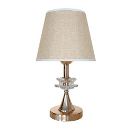 Abajur Luminária Dourada De Mesa 15x36cm Bivolt 110/220v - 1