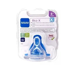 Bico X para Mamadeiras Mam - Fluxo Super Rápido - 6+ Meses - 6