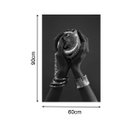 Ver imagem 3 de Quadro 90x60cm Mulher Mão Joia Prata Canvas