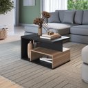 Ver imagem 4 de Mesa de Centro Emovell B92 Preto Montana MDP com Nicho e Tampo 25 mm