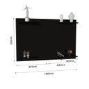 Ver imagem 3 de Painel de Tv Suspenso Moderno Mdf 4 Prateleiras Tvs até 43"