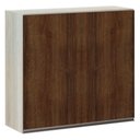 Ver imagem 1 de Armário Luciane 80cm 2 Portas Luci Legno Crema C/Nogueira
