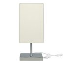 Ver imagem 1 de Abajur Eros Quad Bege com Base Inox