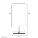 Ver imagem 3 de Abajur Eros Quad Bege com Base Inox