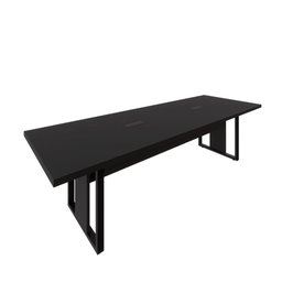 Mesa de Reunião 2,70m X 0,90m 2 Cx de Tomadas Pés Metal F5 - 3