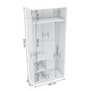 Ver imagem 2 de MODULO CLOSET CABIDEIRO E NICHOS A2,20 M299.B (CLOSET LOJA) MUNDI MOVEIS