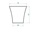 Ver imagem 2 de Vaso Plantar plantas Frutíferas Taça 70x80 - PRETO 002
