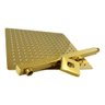 Ducha Chuveiro Dourado Slim Quadrado 20x20 Suporte Parede Banheiro Area Externa Banho Piscina - 2