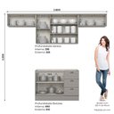 Ver imagem 4 de Cozinha Compacta 4 Peças 100% MDF 7 Portas 3 Gavetas Americana Henn