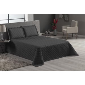Cobre Leito Veneza 4 Peças Lençol Elastico Casal Preto