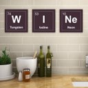 Ver imagem 2 de Placas em Acrílico Escrito Vinho em Forma de Tabela Periódica com 3 Unidades