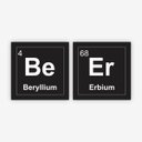 Ver imagem 1 de Placas em Acrílico Escrito Cerveja em Forma de Tabela Periódica com 2 Unidades