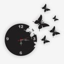 Ver imagem 1 de Relógio de Parede em Acrílico Preto com Recortes a Laser - Miraflores