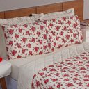 Ver imagem 5 de Cobre Leito Casal 1 Peça Esmeralda 100% Algodão Percal 150 Fios:vermelho