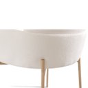 Ver imagem 5 de Kit 2 Cadeiras de Jantar Girona Boucle Alaska Metal Dourado