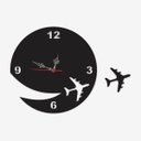 Ver imagem 1 de Relógio de Parede em Acrílico Preto com Recortes a Laser - Cairo