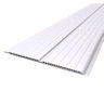 Forro de Pvc Branco Pacote com 15 Folhas de 2m 200x7mm top pvc frisado - 2