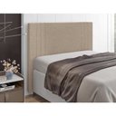 Ver imagem 7 de Cabeceira Box Casal 1,40cm Ferrara Italian Flex Courino Branco