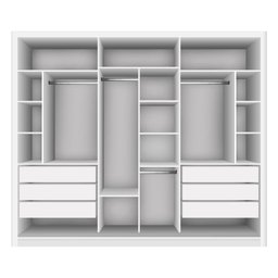 Closet Casal sem Portas 6 Gavetas Itália Minastex - 5