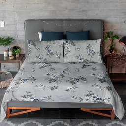 Jogo de Lençol Cama Casal 100 % Algodão 4 Peças Essenciale Flores - 3