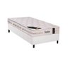 Cama Box Solteiro: Colchão Molas Castor Pocket Kingdom Aloe Vera + Base CRC Courano White(88x188) - 1