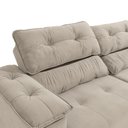 Ver imagem 3 de Sofá Cama Kappesberg Stelo Veludo Bege 230cm