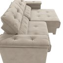Ver imagem 5 de Sofá Cama Kappesberg Stelo Veludo Bege 230cm