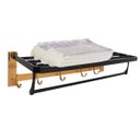 Ver imagem 1 de Porta Toalha Dobravel Luxo Dourado Pendurar Banheiro Casa Hotel Aluminio