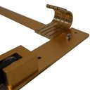 Ver imagem 7 de Porta Toalha Dobravel Luxo Dourado Pendurar Banheiro Casa Hotel Aluminio