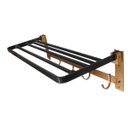 Ver imagem 6 de Porta Toalha Dobravel Luxo Dourado Pendurar Banheiro Casa Hotel Aluminio