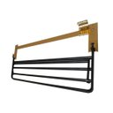 Ver imagem 5 de Porta Toalha Dobravel Luxo Dourado Pendurar Banheiro Casa Hotel Aluminio