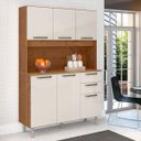 Ver imagem 1 de Armário de Cozinha 120cm 6 Portas 2 Gavetas Pop Off White - Zanzini