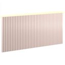 Ver imagem 1 de Painel Decorativo Ripado 230x109x49 Cm Rose com Led - Matic