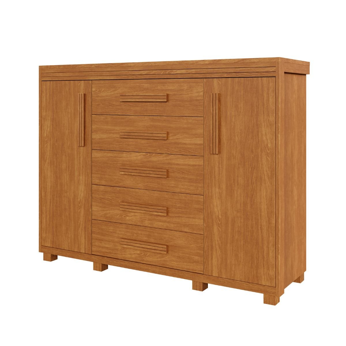 Cômoda com Sapateira Havana para Quarto Grande Camas Fenix