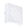 KIT 10 ARANDELAS SLIM 2 FACHOS FRISADA BRANCA LUMINÁRIA EXTERNA ALUMINIO AL22347 - 1