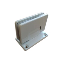 1012 - Dobradiça Central para União Vidro Alvenaria para Porta Blindex - Branco - 2