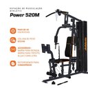 Ver imagem 3 de Estação de Musculação Athletic Power 520m 67,5kg Usuário 125kg +45 Exercícios para Casa e Condomínio